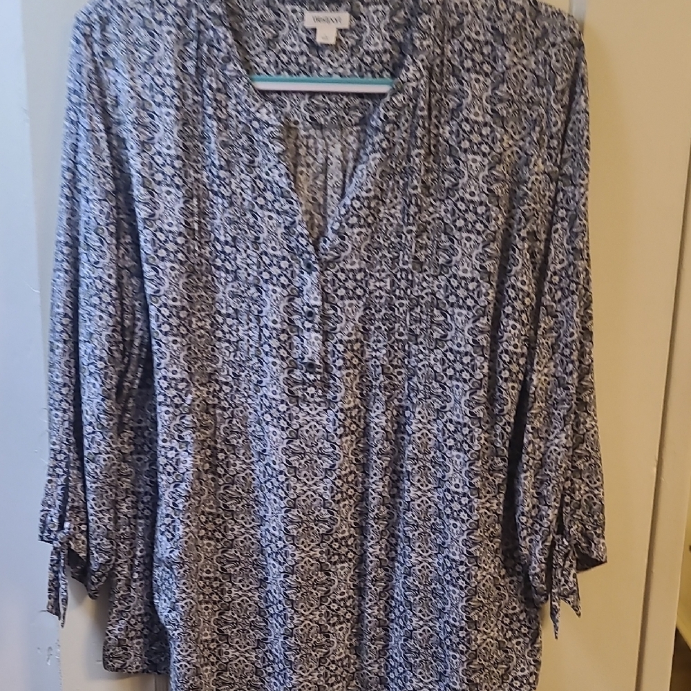 Westport Black and White Geometric Tunic